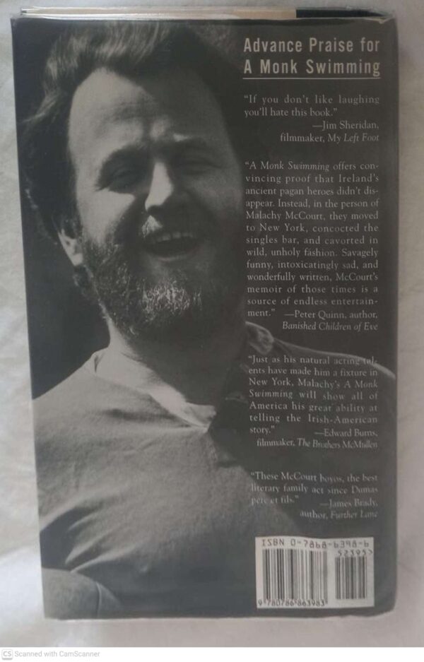 Monk Swimming2 A Monk Swimming — Malachy McCourt *SIGNED* secondhand book