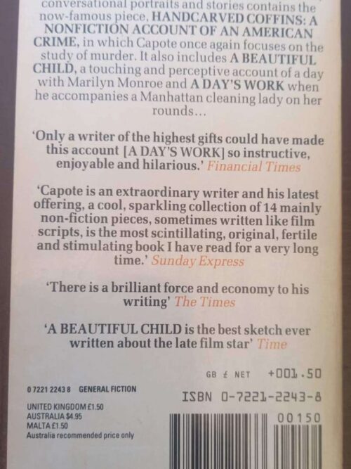 Music For Chameleons — Truman Capote secondhand book