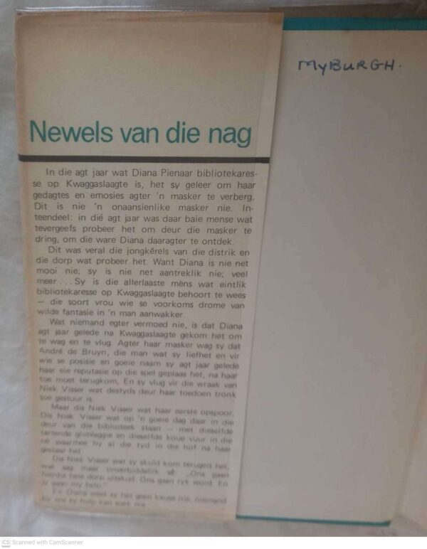 Newels Van Die Nag — C. J. Venter secondhand book