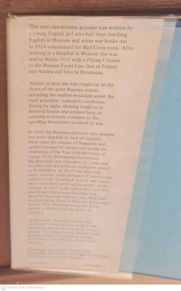 Nurse at the Russian Front3 Nurse At The Russian Front — Florence Farmborough secondhand book