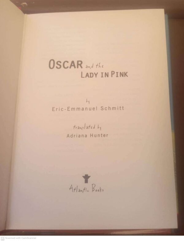 Oscar And The Lady In Pink — Eric-Emmanuel Schmitt secondhand book