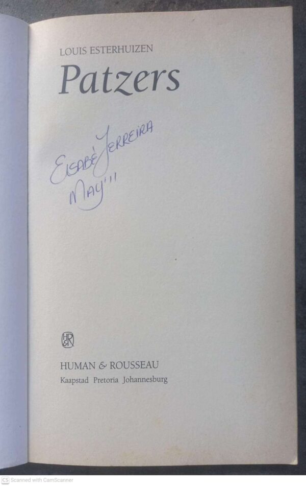 Patzers – Louis Esterhuizen secondhand book