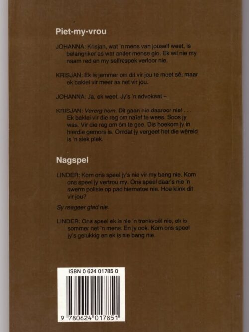 Piet-My-vrou En Nagspel — Chris Barnard secondhand book