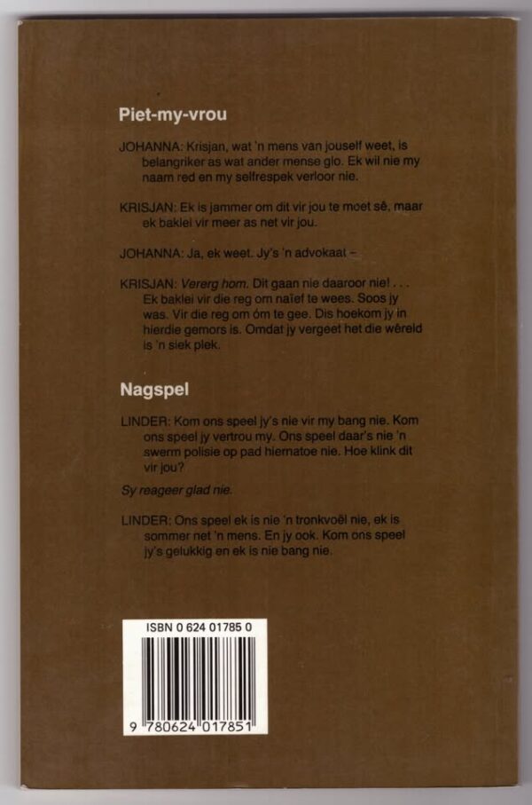 Piet-my-vrou2 Piet-My-vrou En Nagspel — Chris Barnard secondhand book