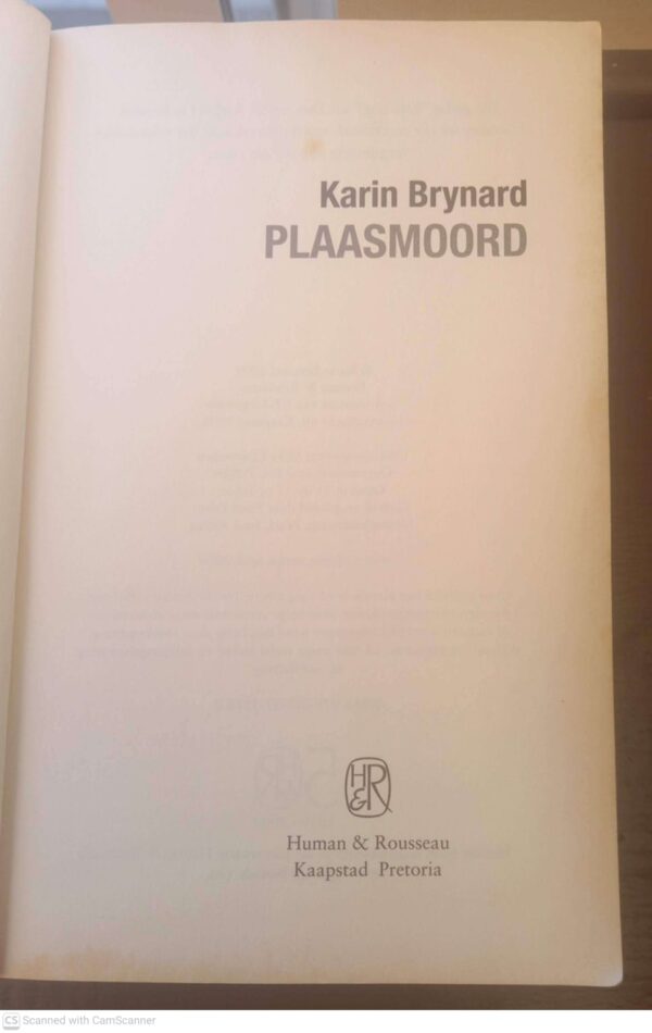 Plaasmoord – Karin Brynard secondhand book
