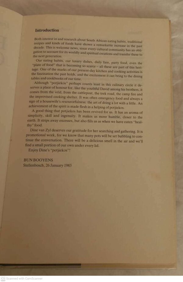 Potjiekos Cookbook — Dine Van Zyl secondhand book