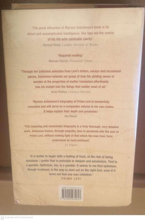 Primo Levi2 Primo Levi: Tragedy Of An Optimist — Myriam Anissimov secondhand book