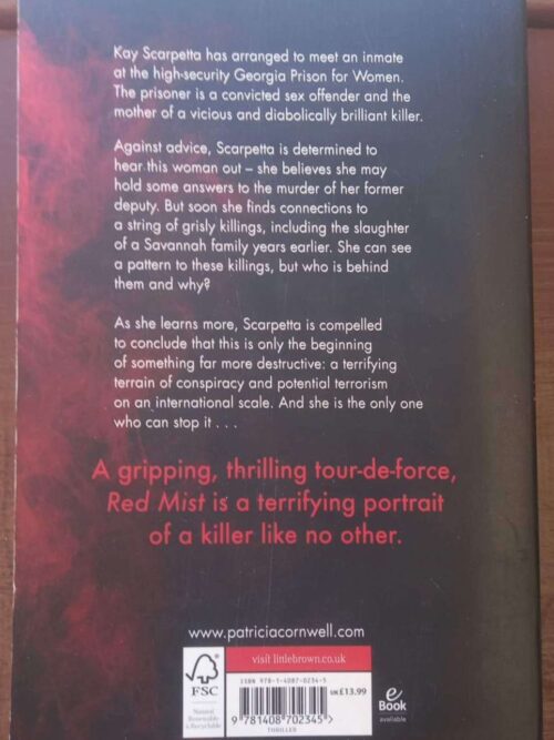 Red Mist – Patricia Cornwell secondhand book