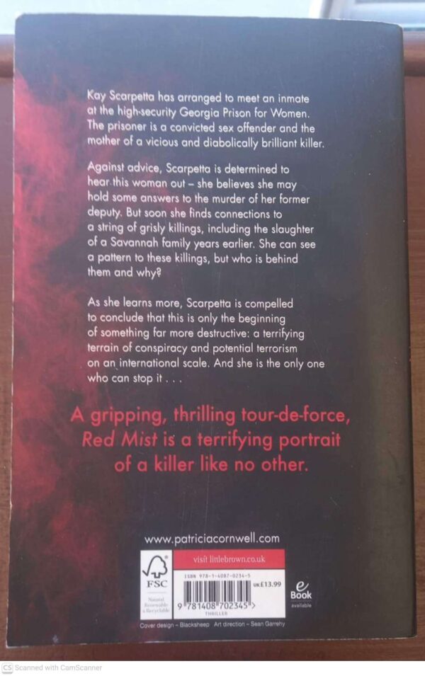 Red Mist2 Red Mist – Patricia Cornwell secondhand book