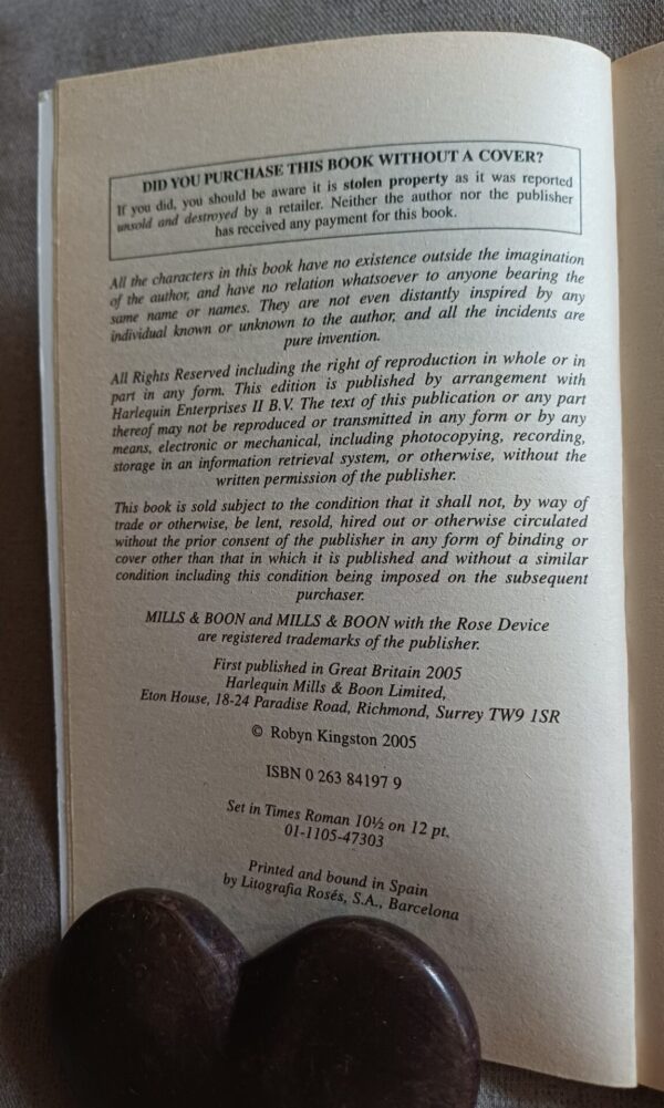 The Royal Baby Bargain – Robyn Donald secondhand book