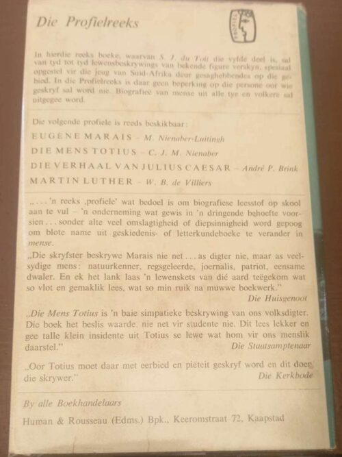 S. J. Du Toit: Vegter Vir Sy Taal — P. D. Van Der Walt secondhand book