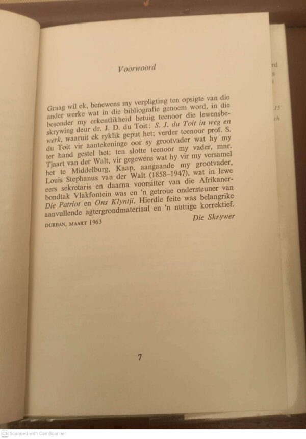 S. J. du Toit6 S. J. Du Toit: Vegter Vir Sy Taal — P. D. Van Der Walt secondhand book