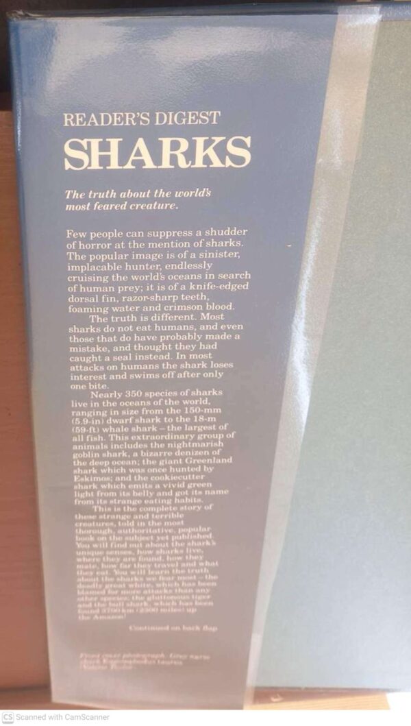 Sharks: Silent Hunters Of The Deep – Reader’s Digest secondhand book