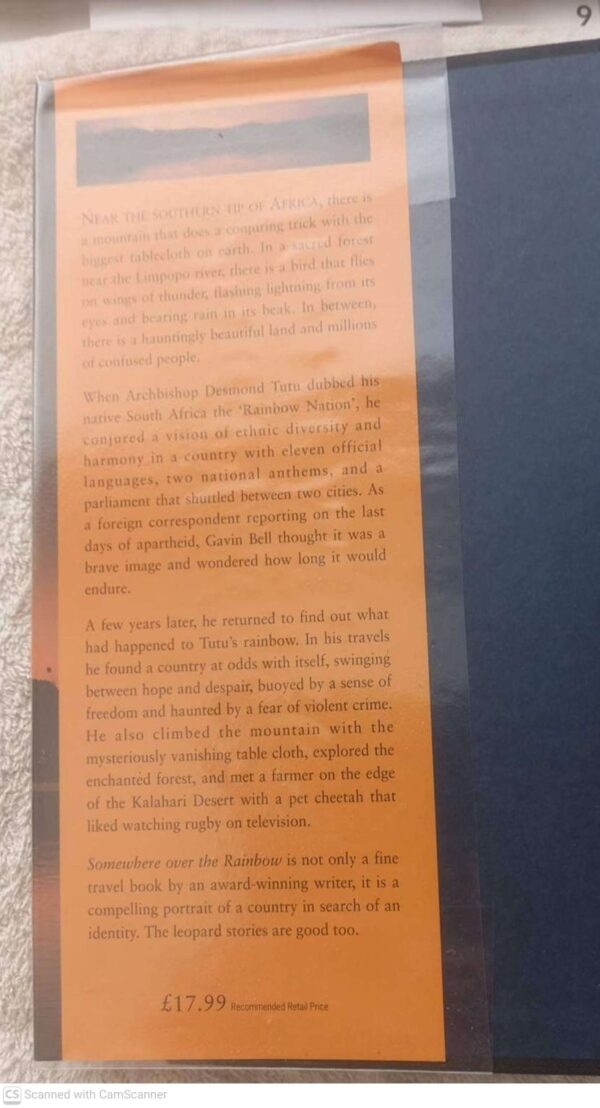 Somewhere Over the Rainbow3 Somewhere Over The Rainbow: Travels In South Africa — Gavin Bell secondhand book