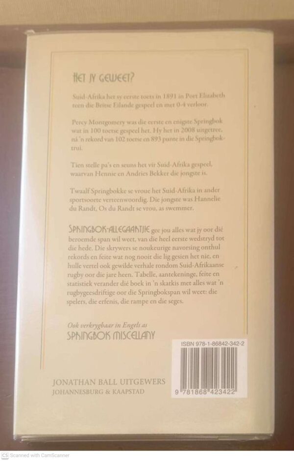 Springbok Allegaartjie2 Springbok Allegaartjie — Eddie Grieb, Stuart Farmer secondhand book