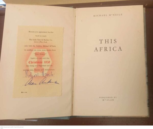 This Africa — Michael McNeile *SIGNED* secondhand book