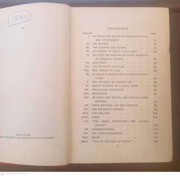 Uncle Tom’s Cabin — Harriet Beecher Stowe secondhand book