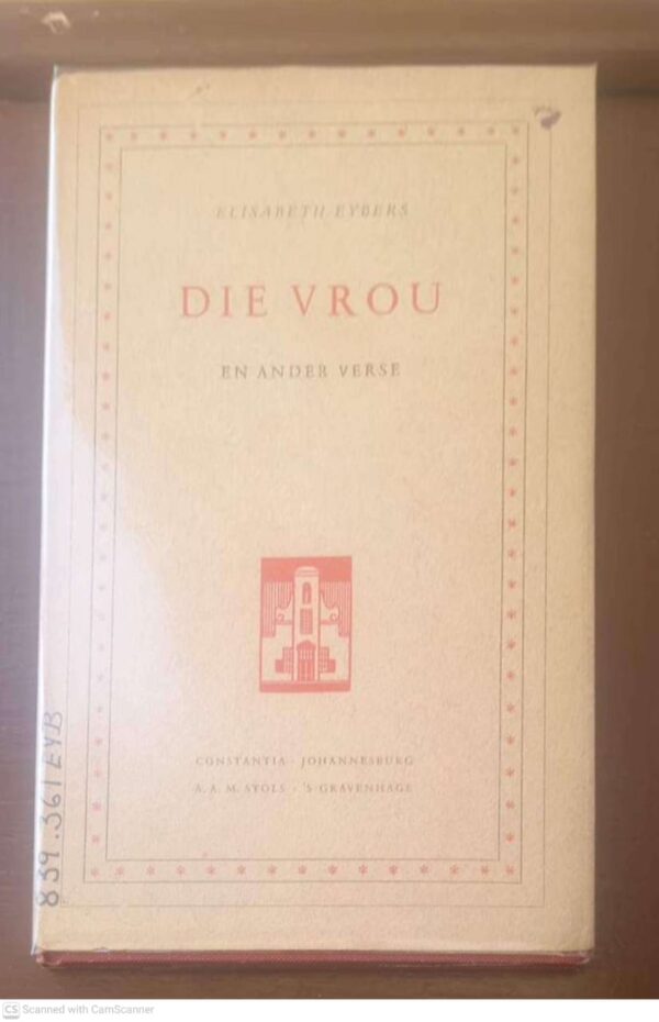 Die Vrou En Ander Verse — Elisabeth Eybers secondhand book
