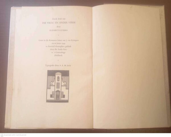 Die Vrou En Ander Verse — Elisabeth Eybers secondhand book