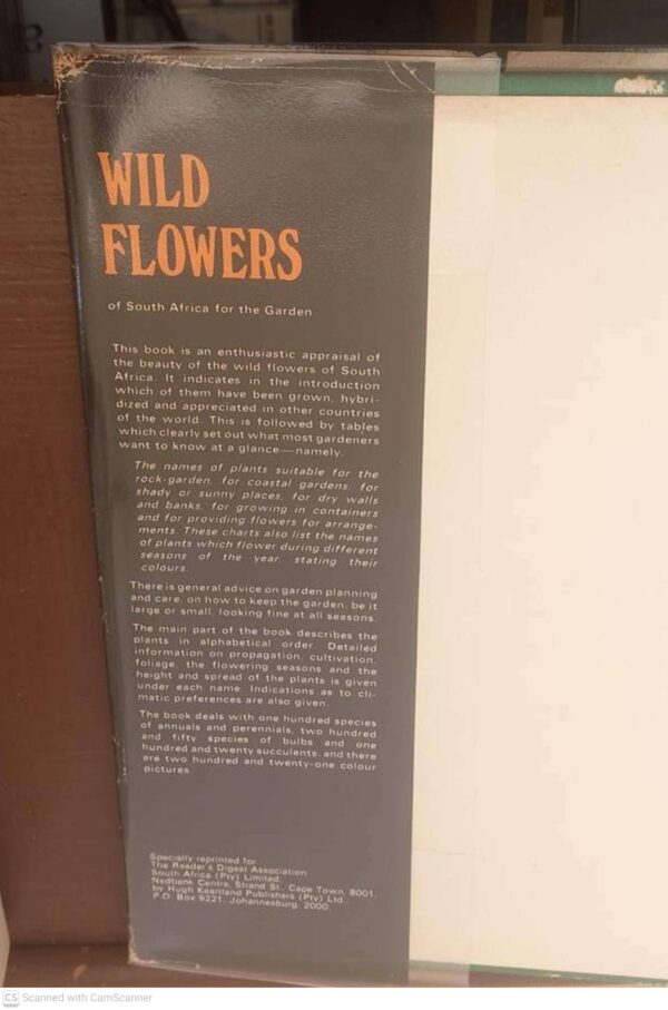 Wild Flowers Of South Africa For The Garden — Una Van Der Spuy secondhand book