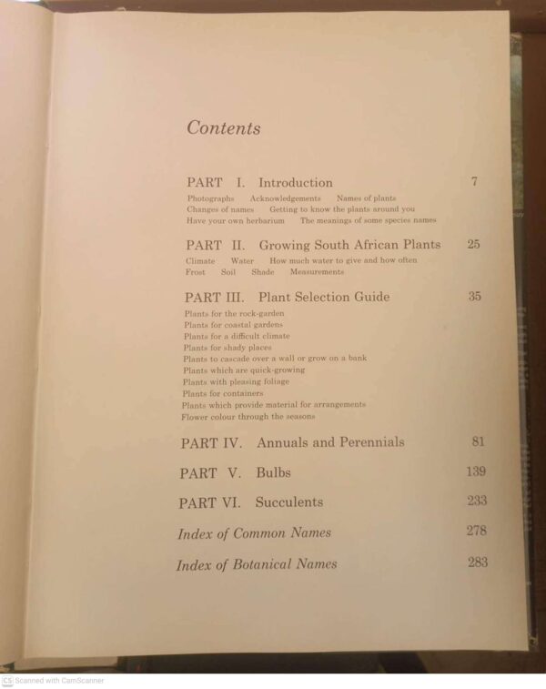 Wild Flowers Of South Africa For The Garden — Una Van Der Spuy secondhand book