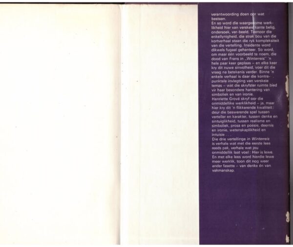 Winterreis: Drie Vertellinge – Henriette Grové secondhand book