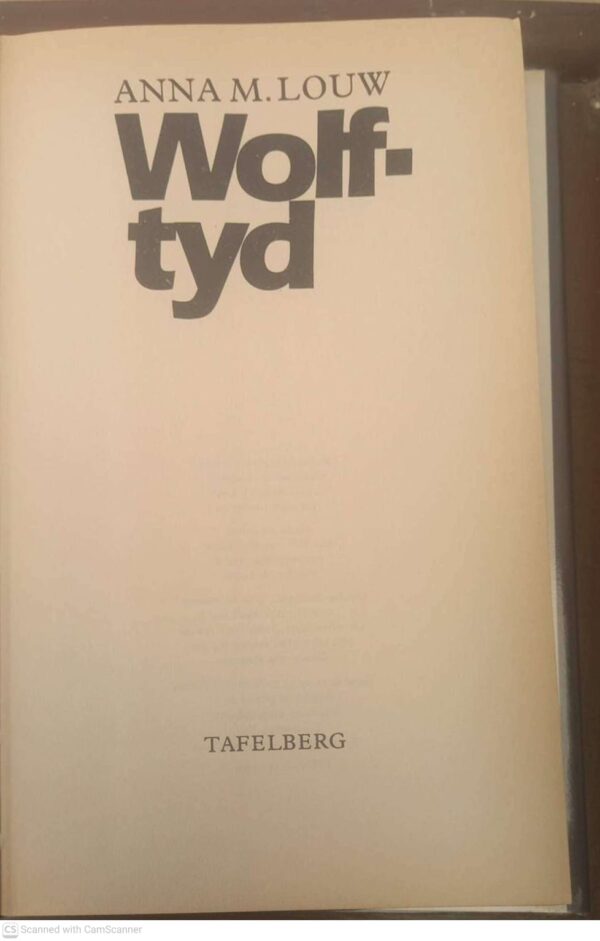 Wolftyd — Anna M. Louw secondhand book