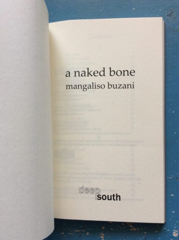 a naked bone – Mangaliso Buzani secondhand book