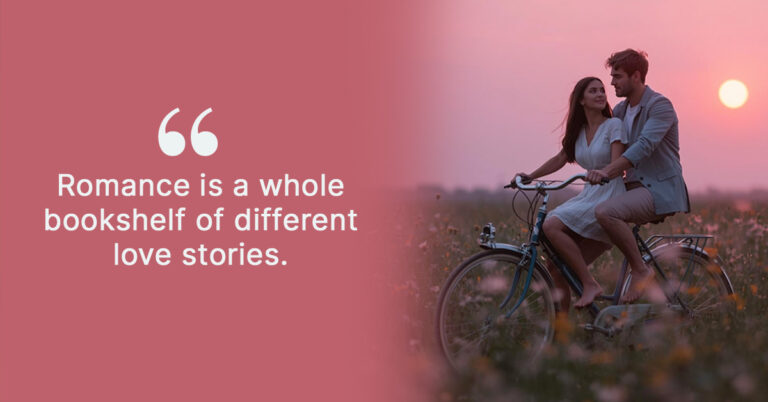 A cozy sunset bicycle ride for two, capturing the heartfelt stories found in Bookle’s collection of preloved romance books.