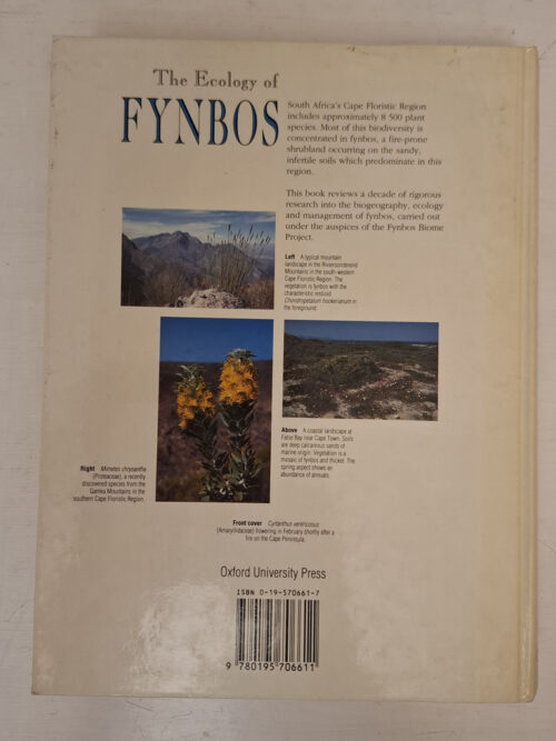 The Ecology Of Fynbos – R. Cowling secondhand book
