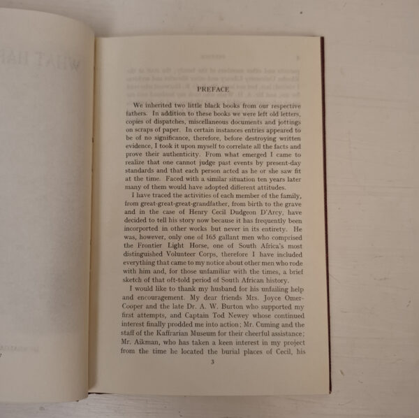 What Happened To A V.C. – Patricia D’Arcy secondhand book