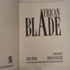 African Blade – Owen Wood secondhand book