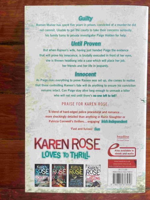 No One Left To Tell – Karen Rose secondhand book