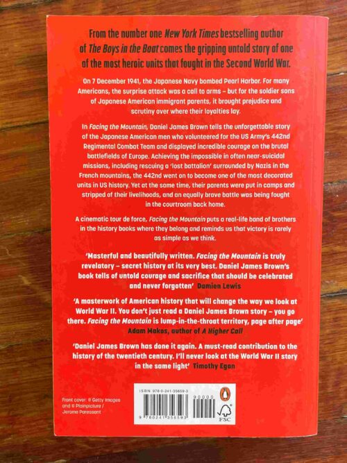 Facing The Mountain: The Forgotten Heroes Of The Second World War – Daniel James Brown secondhand book