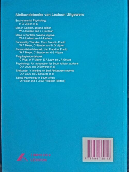 Persoonlikheidsteorieë: Van Freud Tot Frankl – Meyer Et Al secondhand book