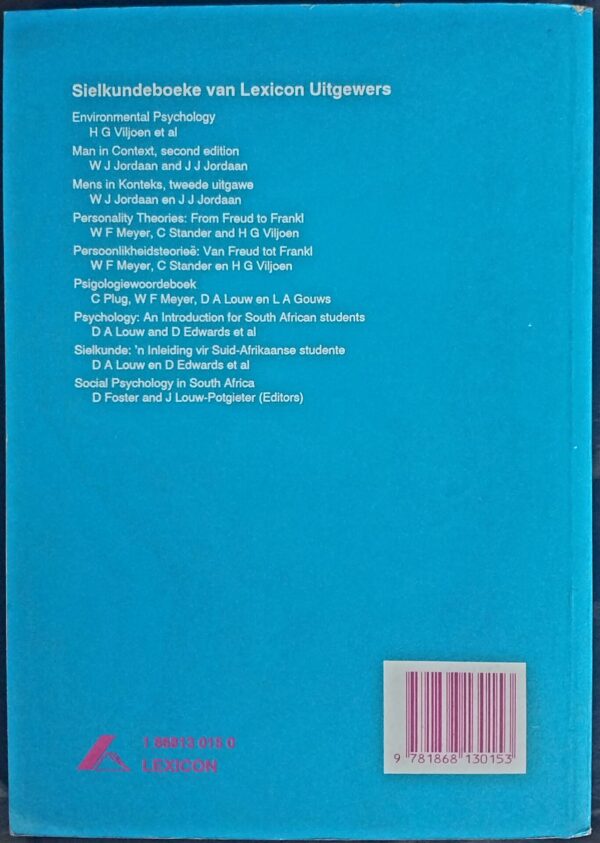 Persoonlikheidsteorieë: Van Freud Tot Frankl – Meyer Et Al secondhand book