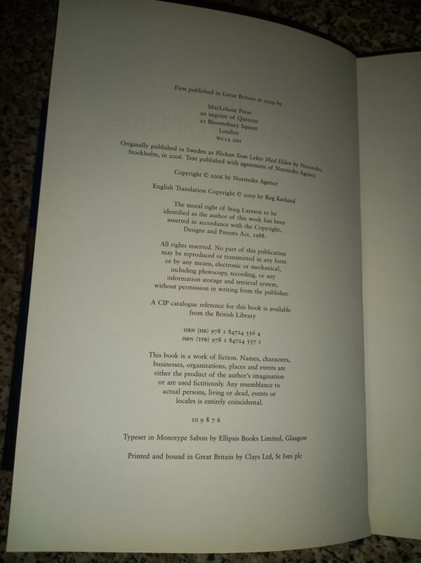 The Girl Who Played With Fire – Stieg Larsson secondhand book