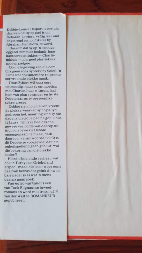 Pad na Samarkand – Toek Blignaut secondhand book