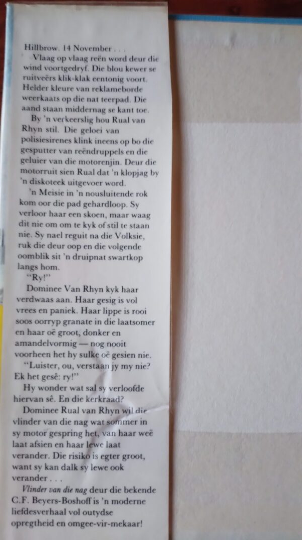 Vlinder van die nag – CF Beyers-Boshoff secondhand book