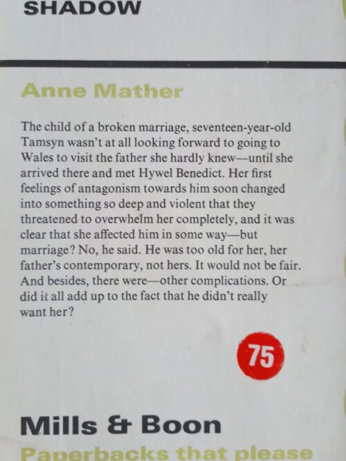 Chase A Green Shadow – Anne Mather secondhand book