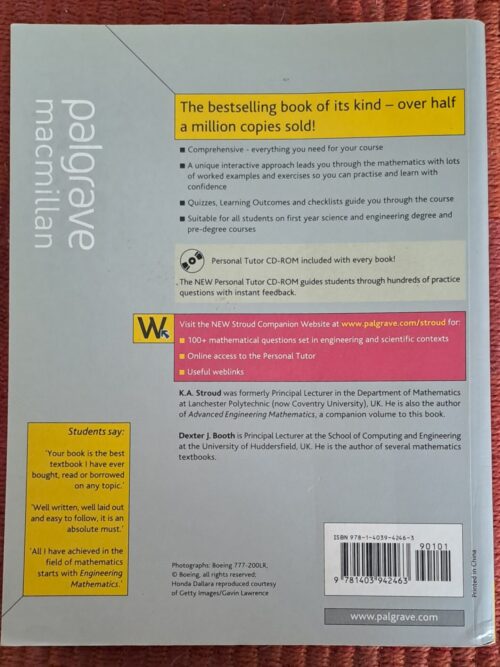 Engineering Mathematics – K. A. Stroud secondhand book