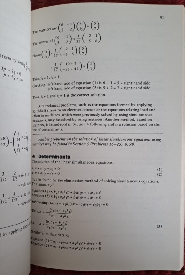Mathematics For Electrical Technicians: Level 3 – J. O. Bird, A. J. C. May secondhand book