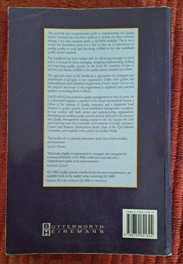 20260222_093229 ISO9000 Quality Systems Handbook – David Hoyle secondhand book