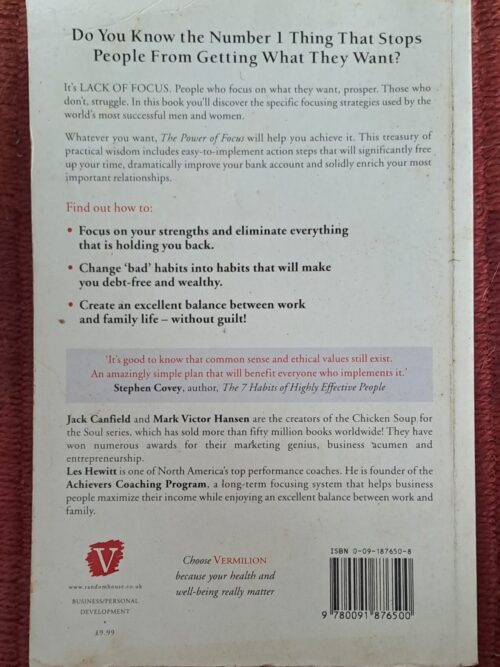 The Power Of Focus – Canfield, Hansen & Hewitt secondhand book