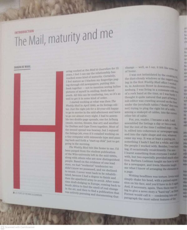 25 Years of the Mail & Guardian6 25 Years Of The Mail & Guardian — Shaun De Waal secondhand book