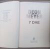 7 Dae — Deon Meyer secondhand book