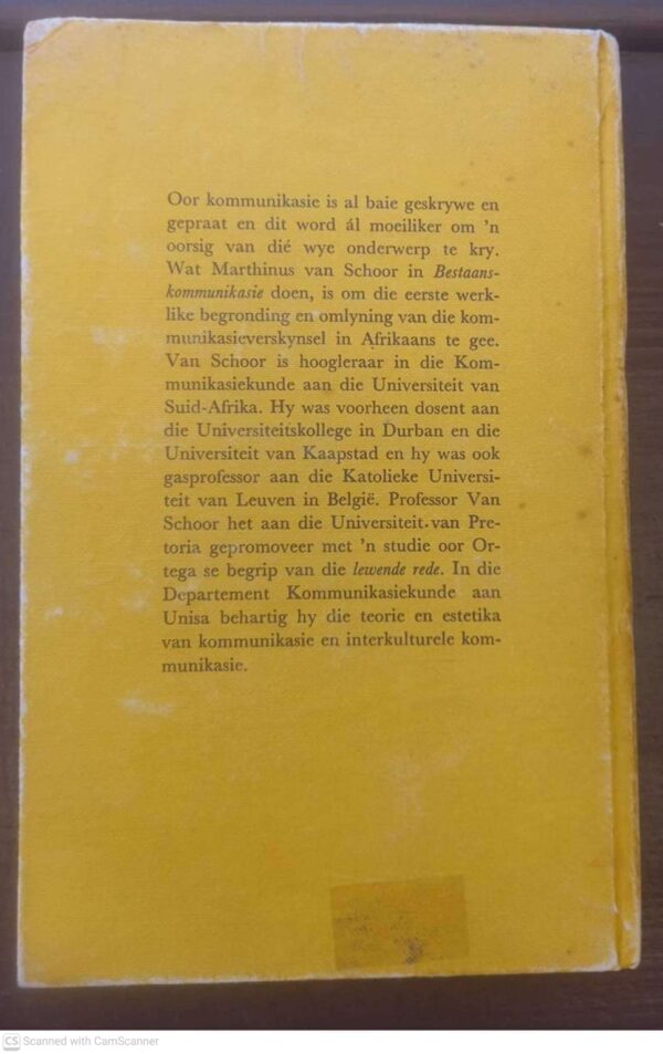 Bestaanskommunikasie2 Bestaanskommunikasie — Marthinus Van Schoor secondhand book