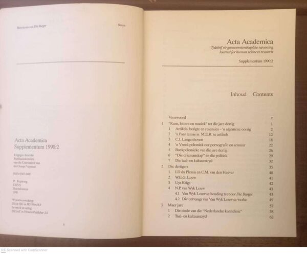Betekenis van Die Burger vir die Afrikaanse letterkunde4 Die Betekenis Van “Die Burger” Vir Die Afrikaanse Letterkunde — J. C. Steyn secondhand book
