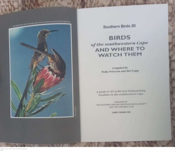 Birds Of The Southwestern Cape And Where To Watch Them — Wally Petersen, Mel Trip secondhand book