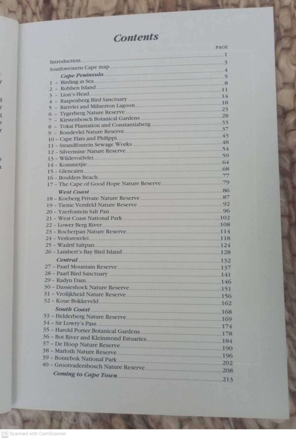 Birds Of The Southwestern Cape And Where To Watch Them — Wally Petersen, Mel Trip secondhand book